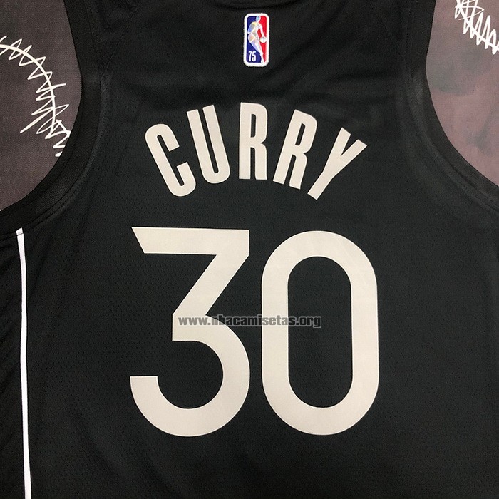 Camiseta Golden State Warriors Stephen Curry NO 30 Select Series 2022 Negro